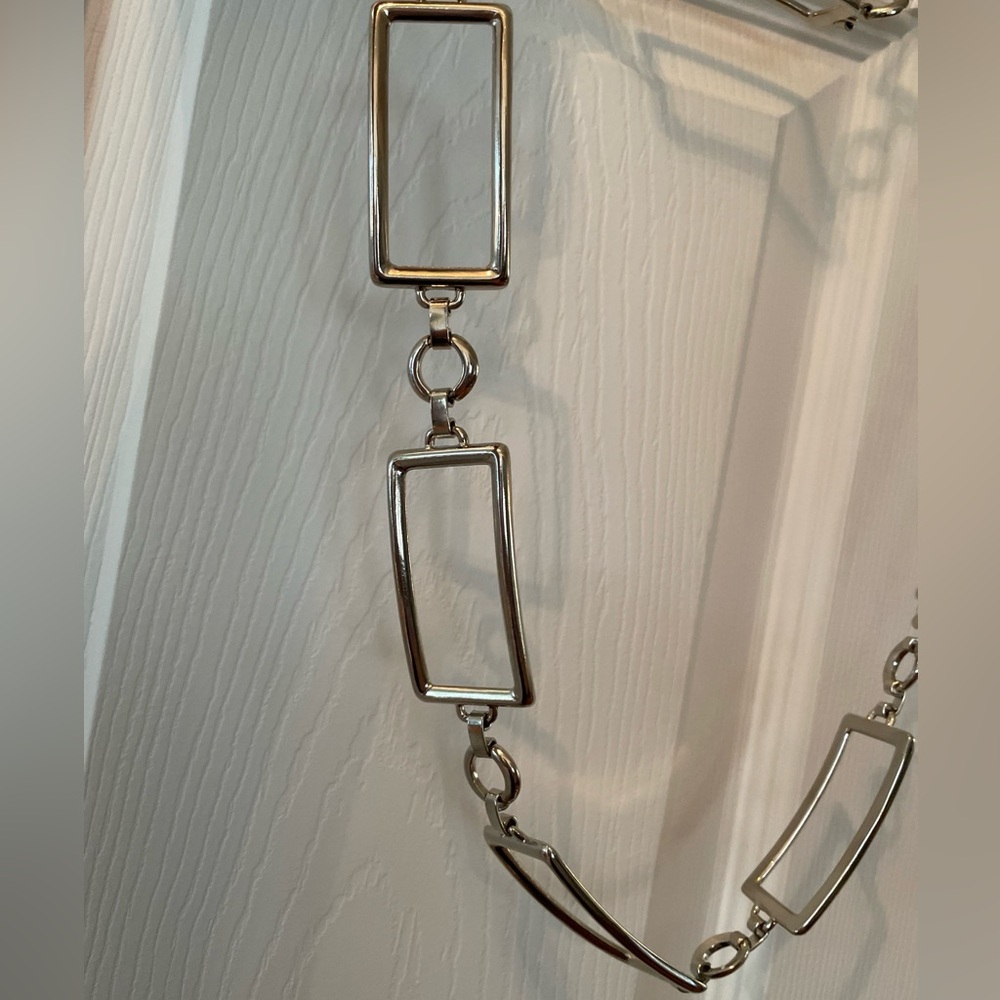 Silver Metal Chain Link Belt NEW